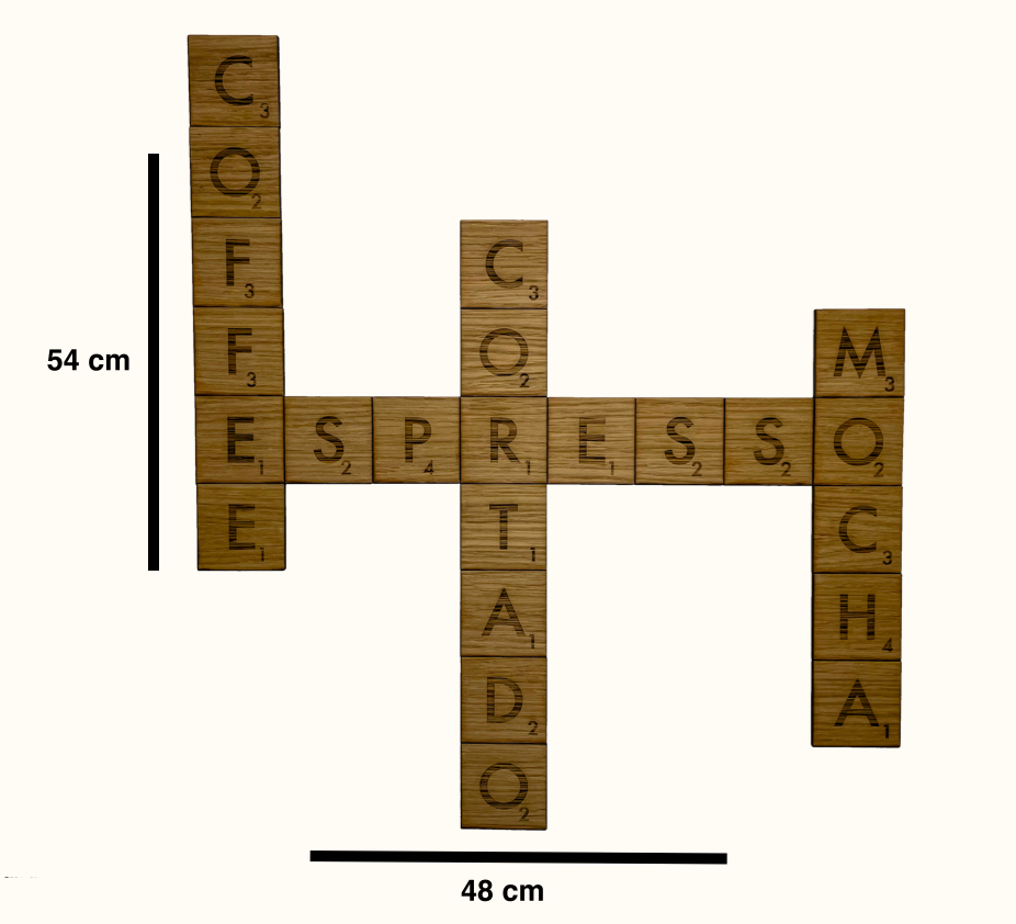 Kaffekryds - Vægdekoration